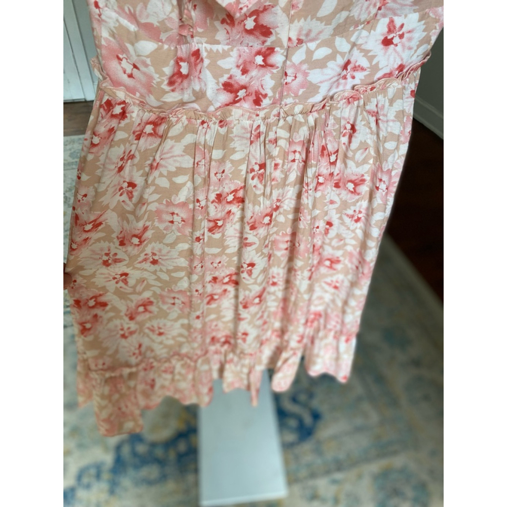 Storia Ruffle Floral Mini Dress Romantic Cottagecore Spring Wedding Brunch Boho - Picture 5 of 11